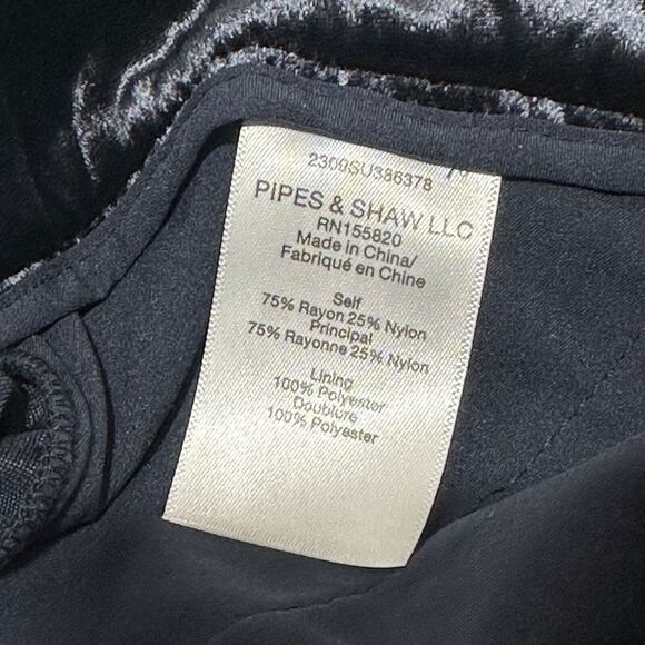 VERONICA BEARD Lebone Velvet Pants Women's Navy Rayon Wide-Leg Size 6 NWT $478 - Picture 14 of 15